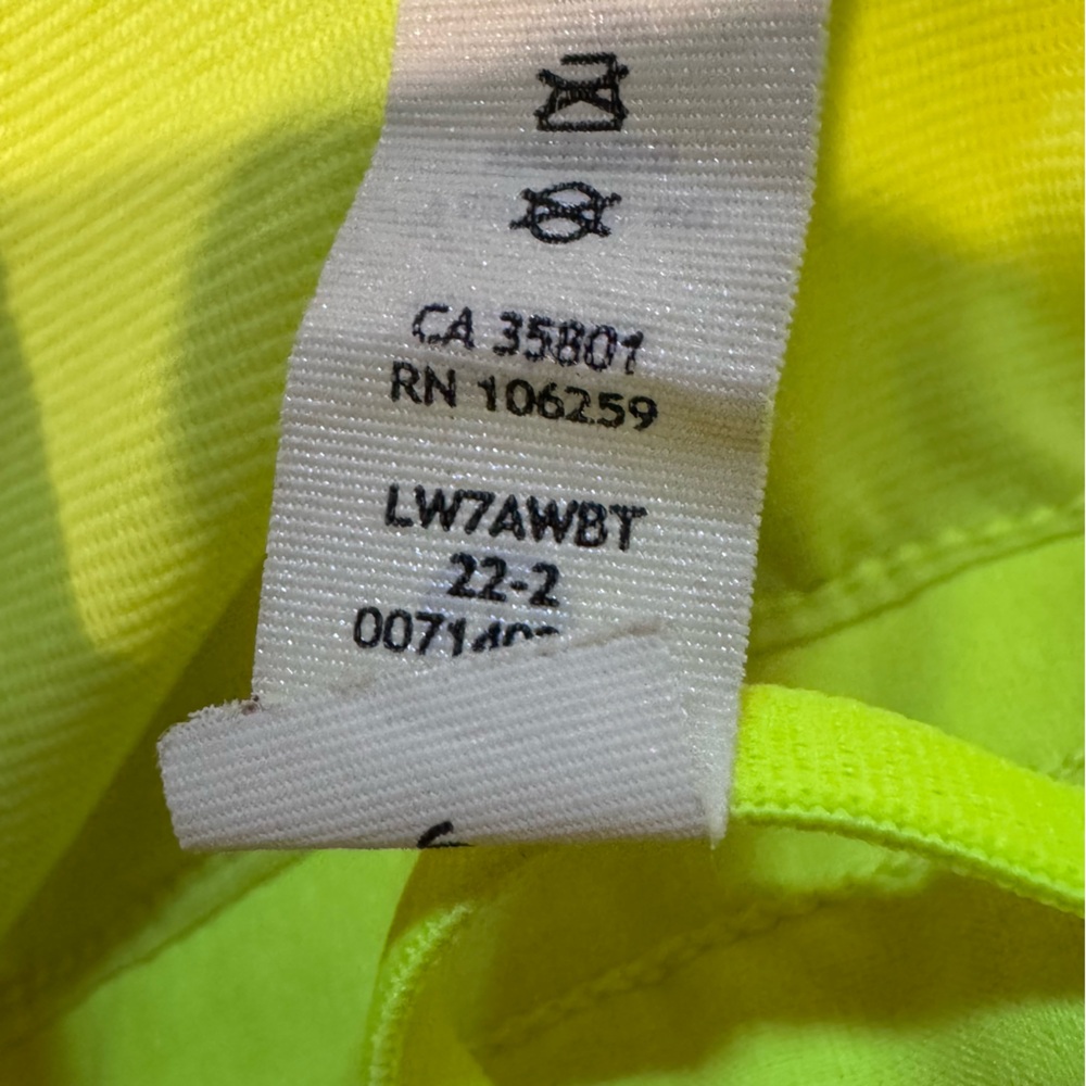 Lululemon Hotty Hot Short II Long 4" in Highlight Yellow Sz 6 - Picture 8 of 12